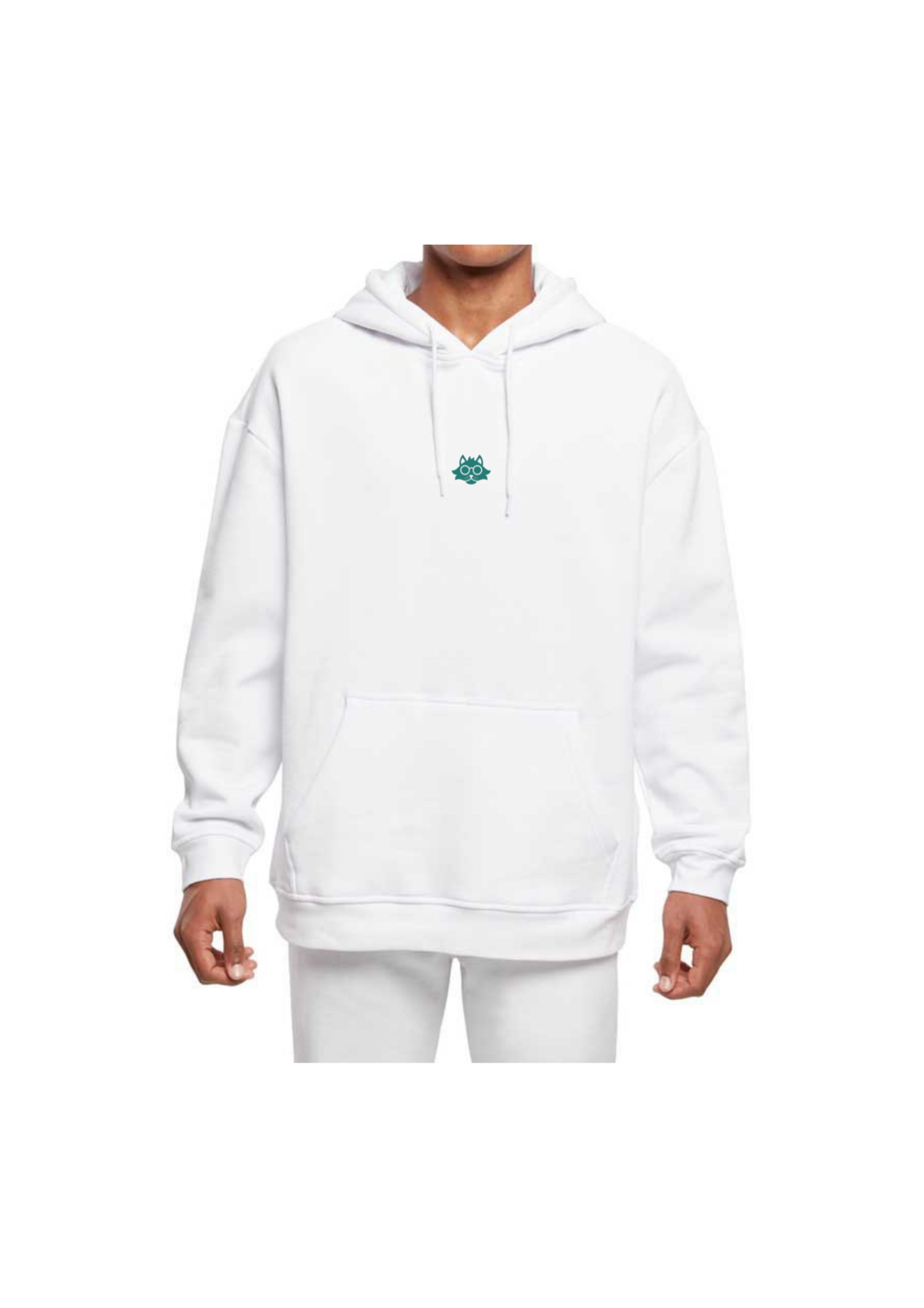 SNOWFLAKE WHITE OVERSIZE HOODIE - 5