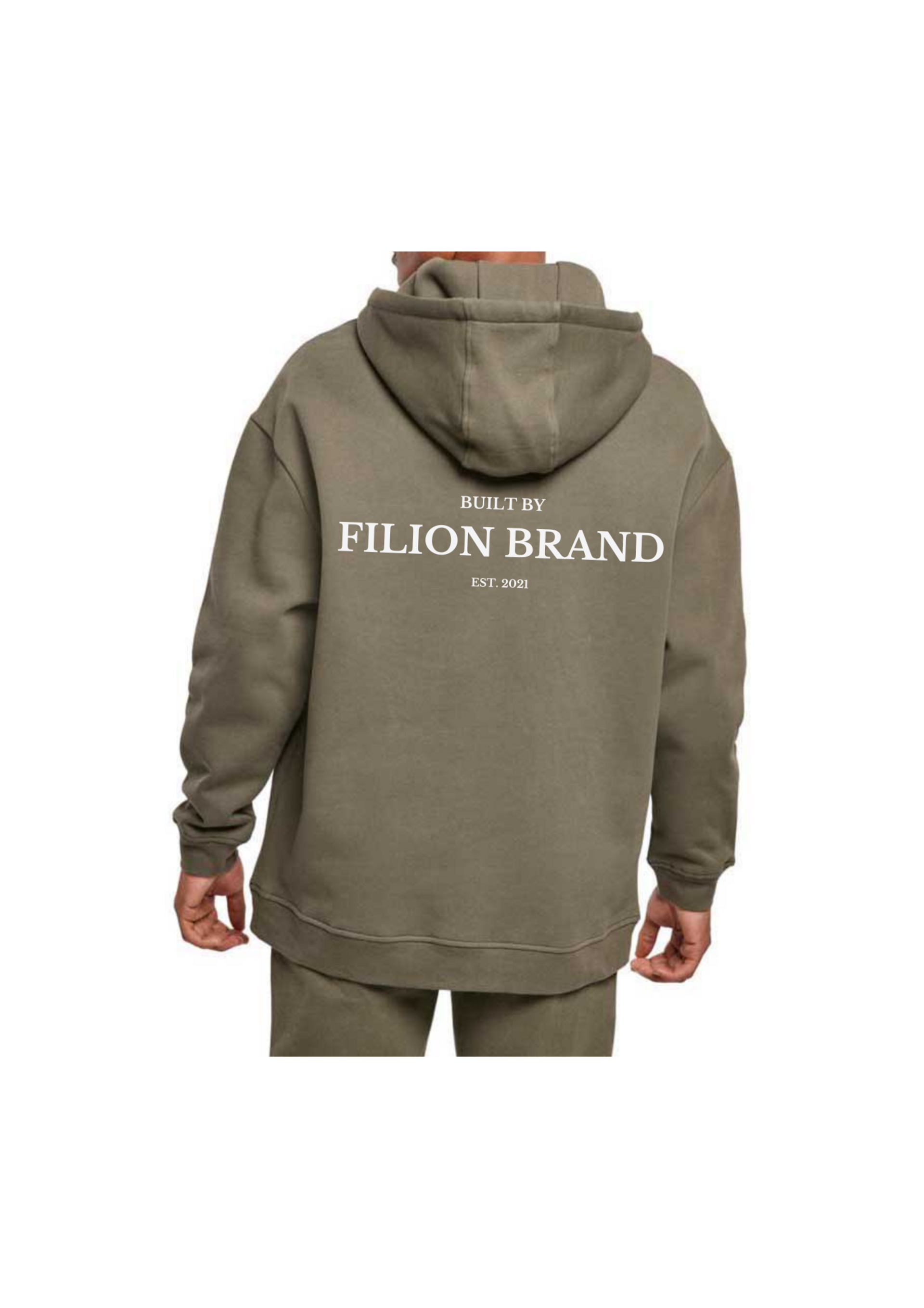 OLIVE GREEN OVERSIZE HOODIE - 4