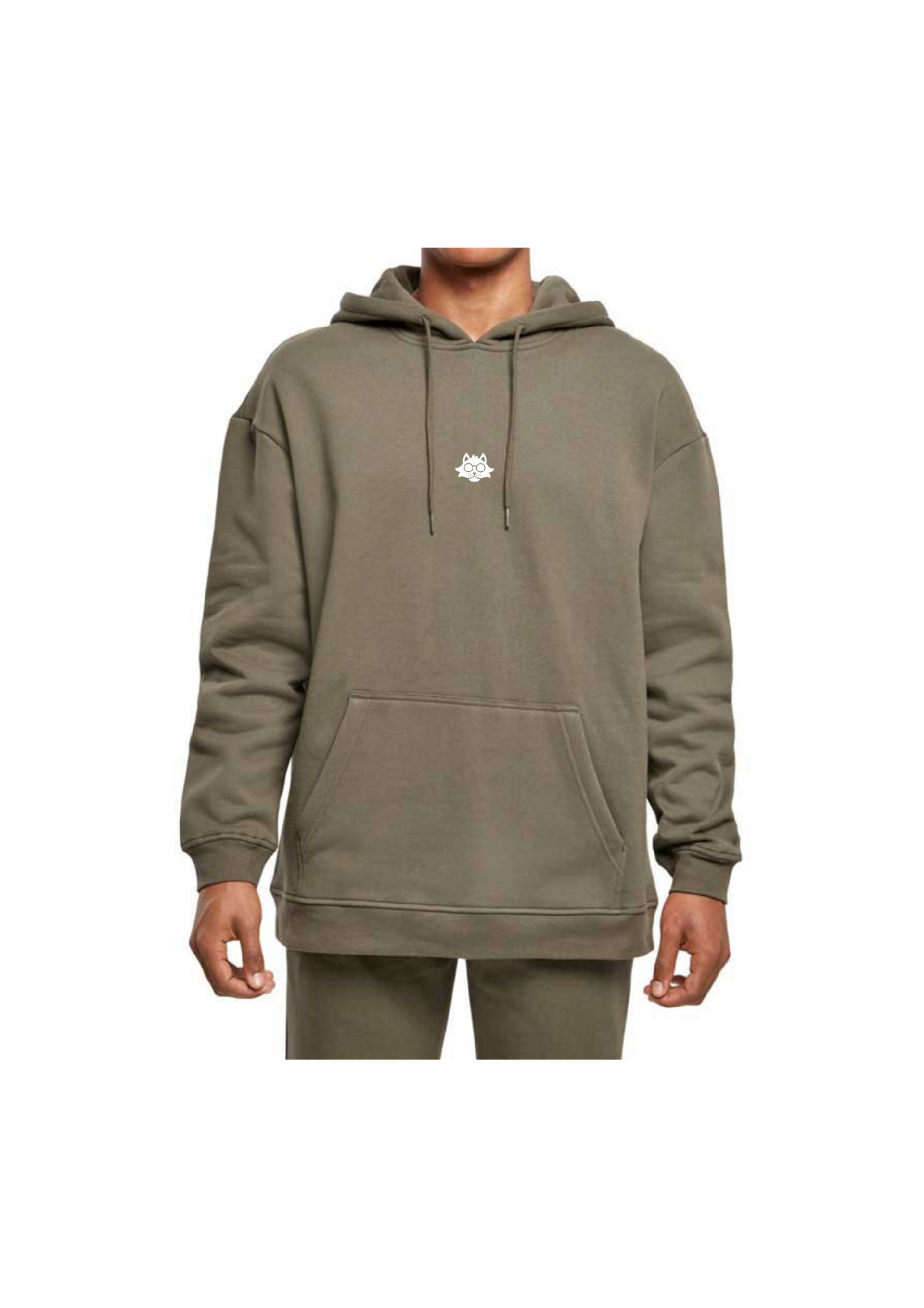 OLIVE GREEN OVERSIZE HOODIE - 5