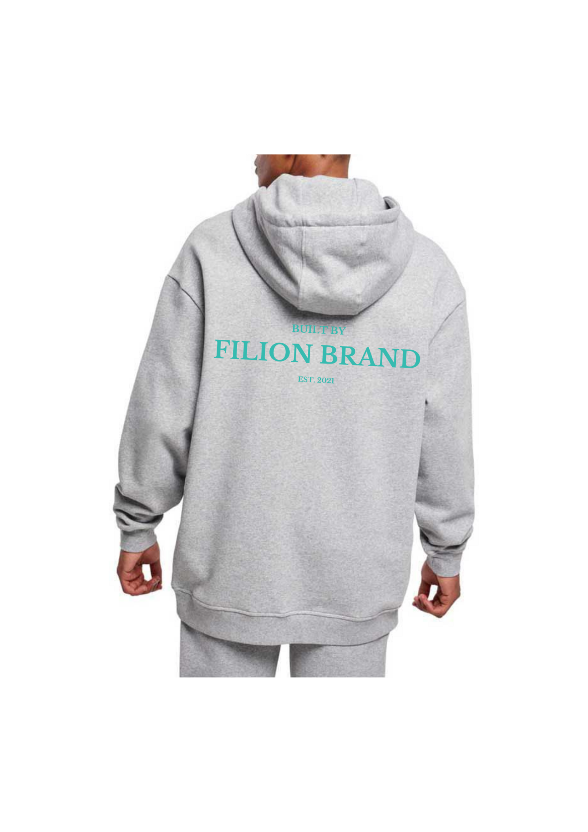 STONE GREY OVERSIZE HOODIE - 5